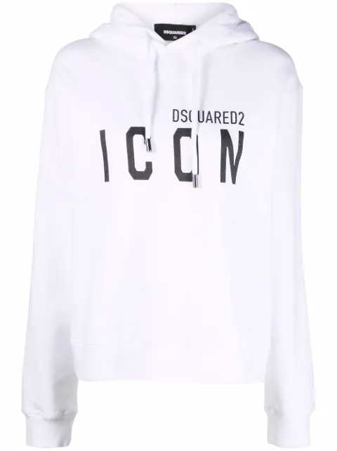 DSQUARED2 Icon-print cotton hoodie Women