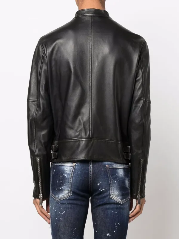 Dsquared2 Leather Biker Jacket - Farfetch