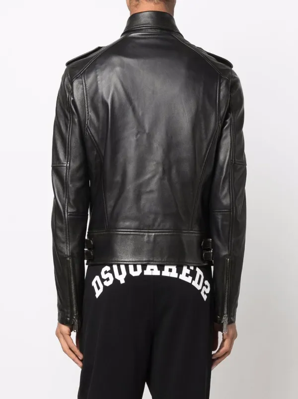 Dsquared2 Leather Biker Jacket - Farfetch