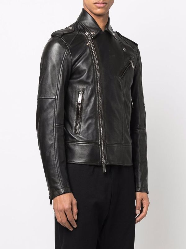 Dsquared2 Leather Biker Jacket - Farfetch
