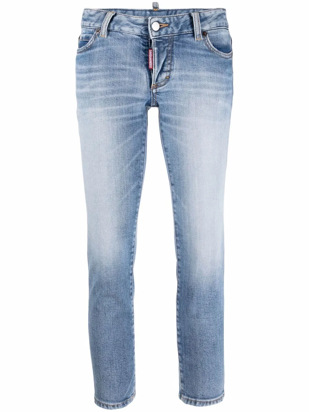 

Dsquared2 jeans capri con parche del logo - Azul