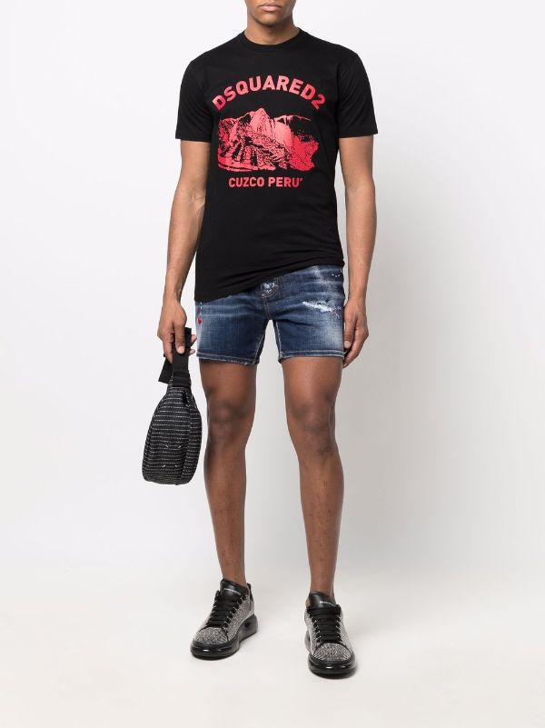 Dsquared2 logo-print short-sleeved T-shirt - Farfetch