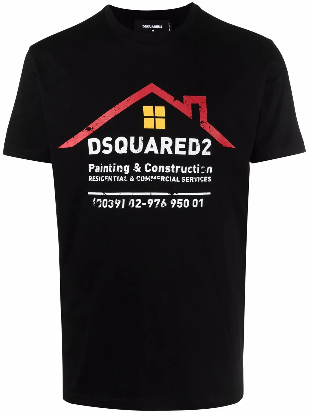 

Dsquared2 playera con logo estampado - Negro