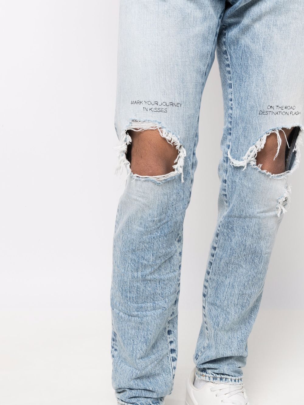 DSQUARED2 distressed straight-leg jeans Men