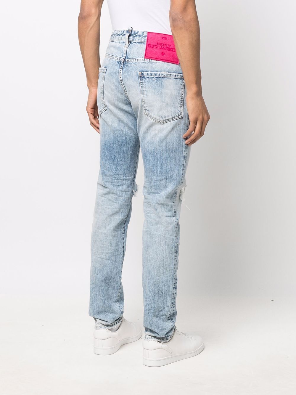 DSQUARED2 distressed straight-leg jeans Men