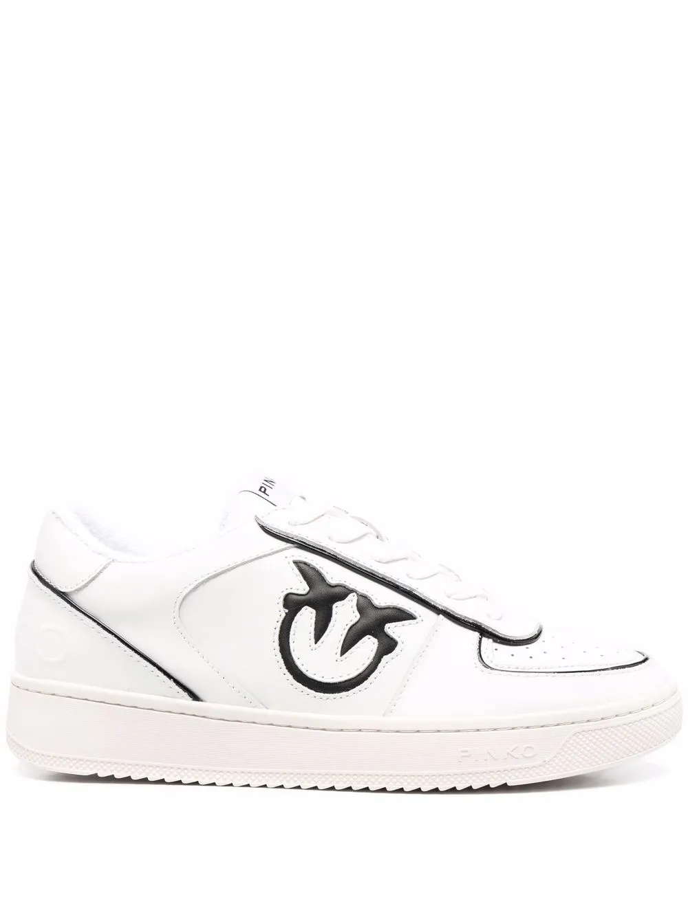 

PINKO tenis con motivo Love Birds - Blanco