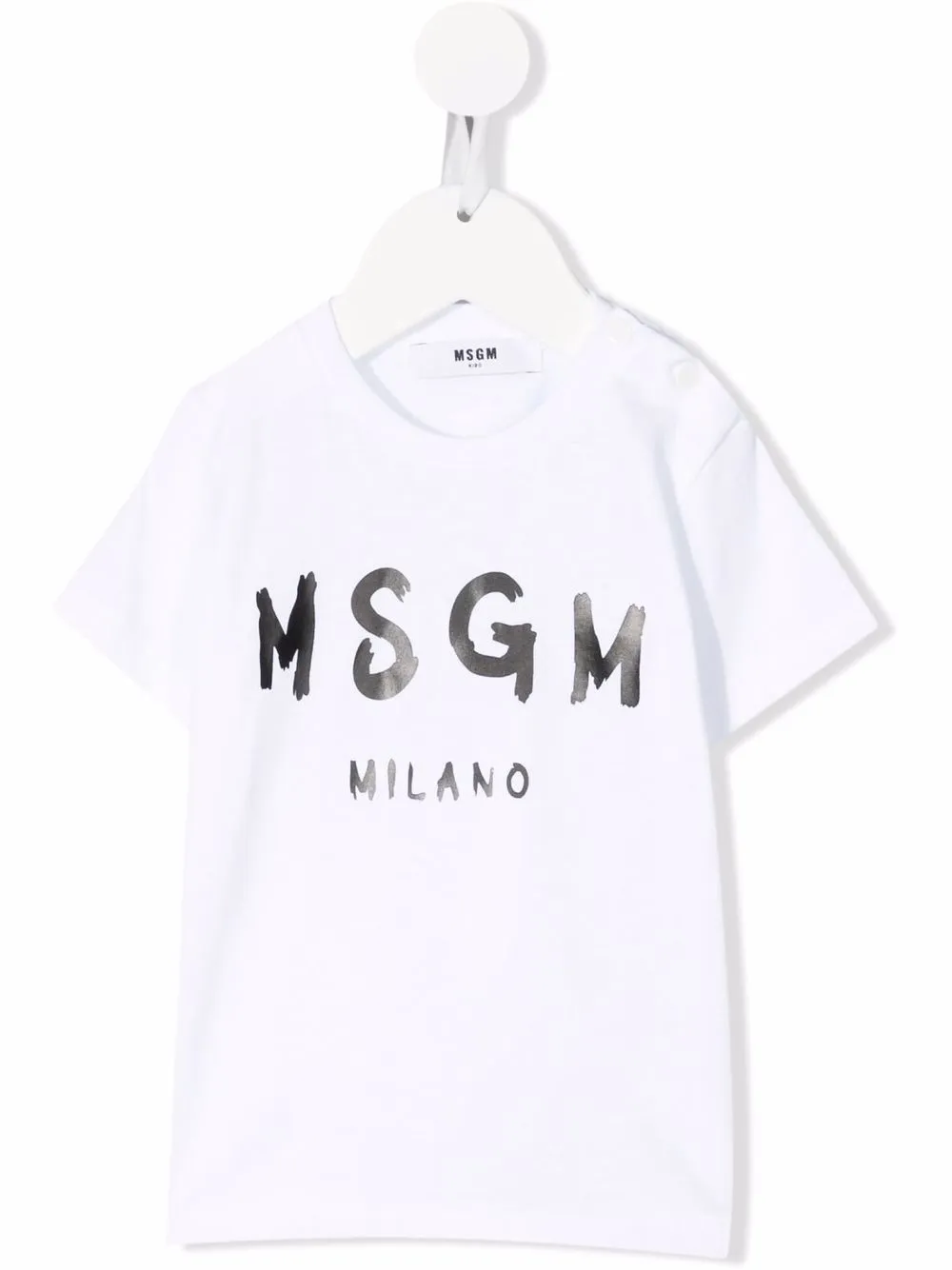 

MSGM Kids playera con logo estampado - Blanco