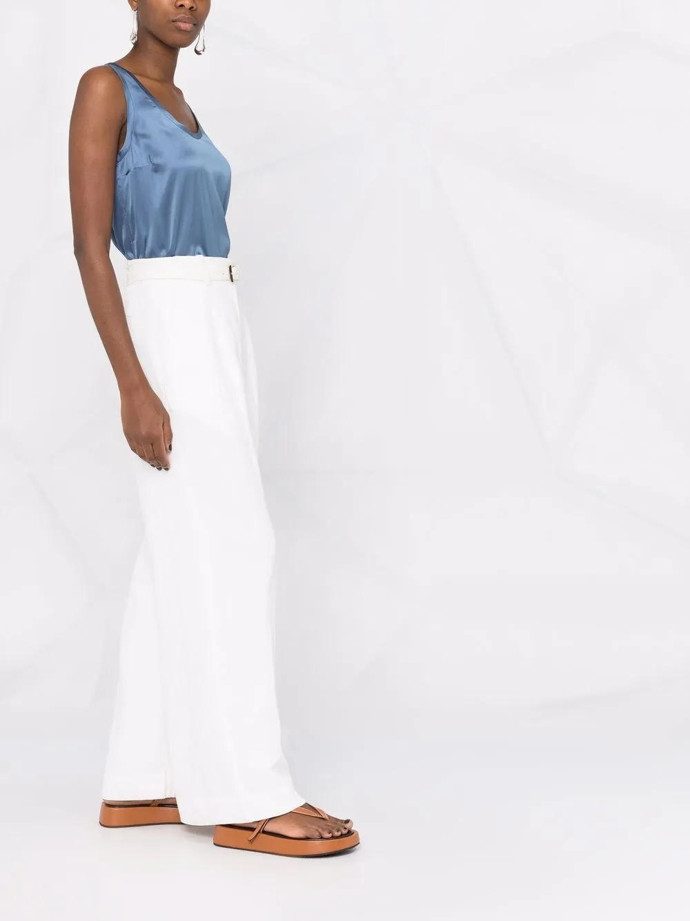 Brunello Cucinelli Blouse met ronde hals Blauw