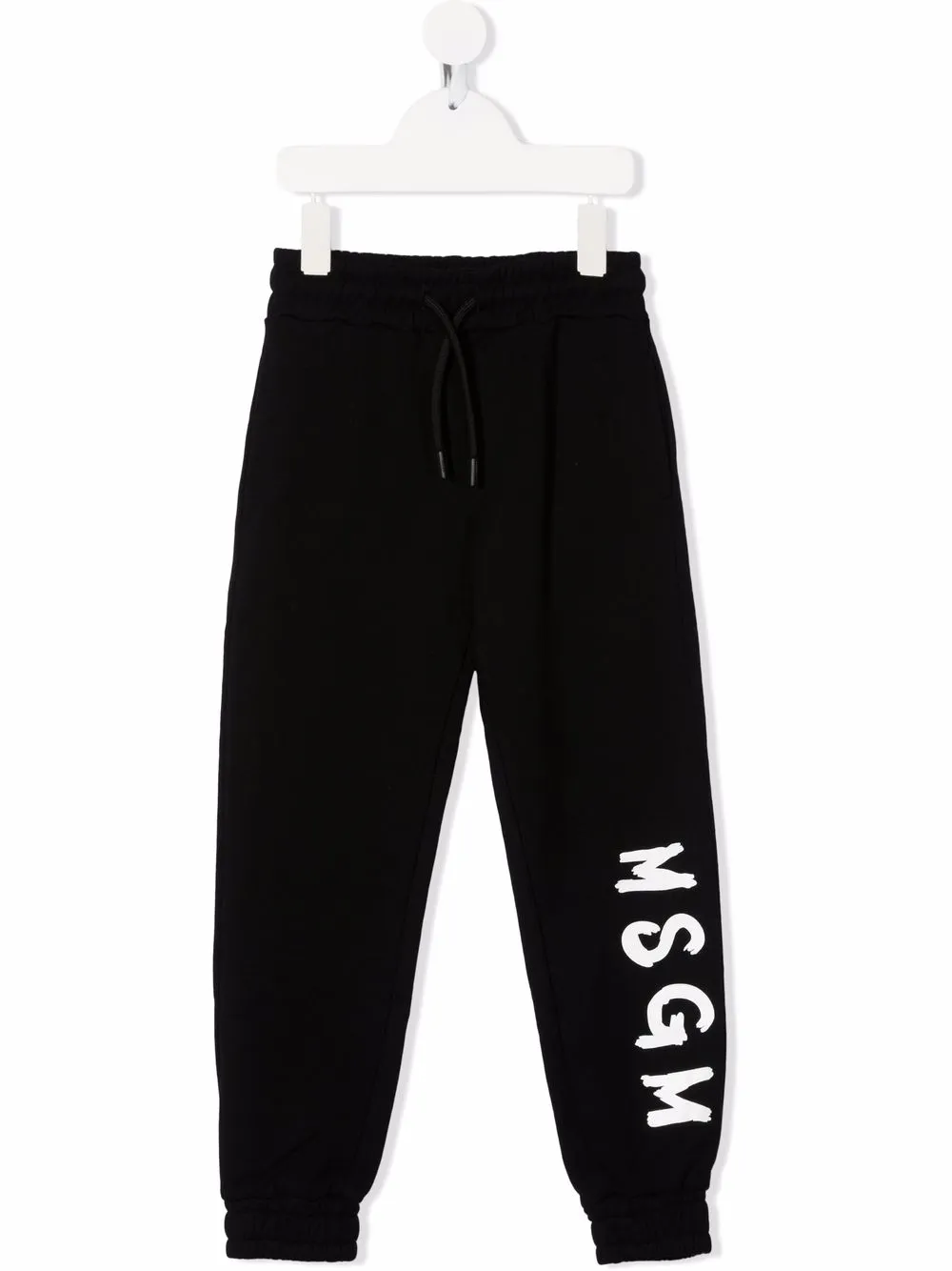 

MSGM Kids pants con logo estampado - Negro