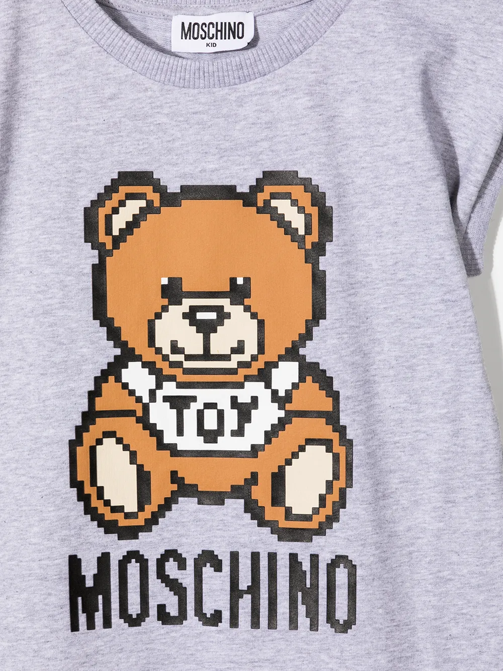 фото Moschino kids платье-футболка teddy bear