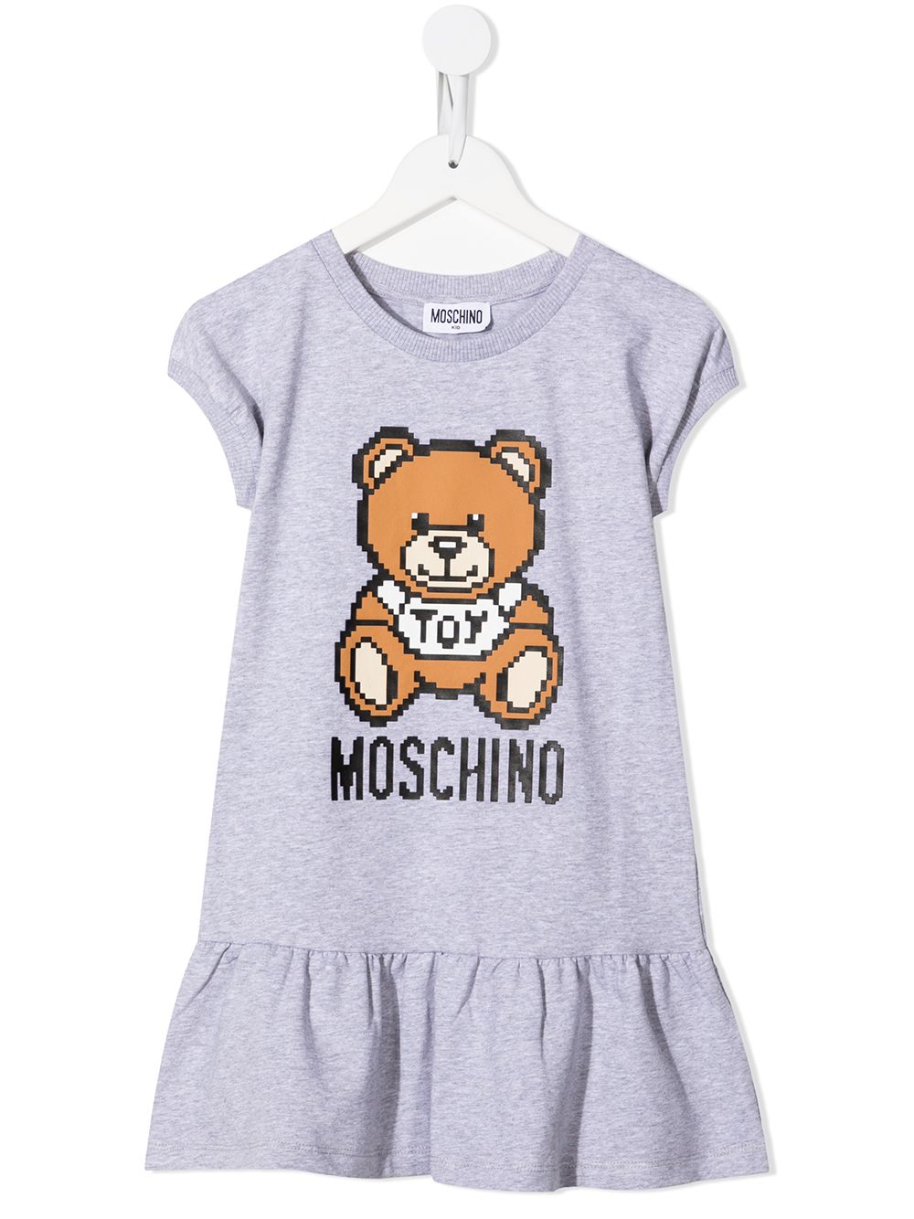 фото Moschino kids платье-футболка teddy bear