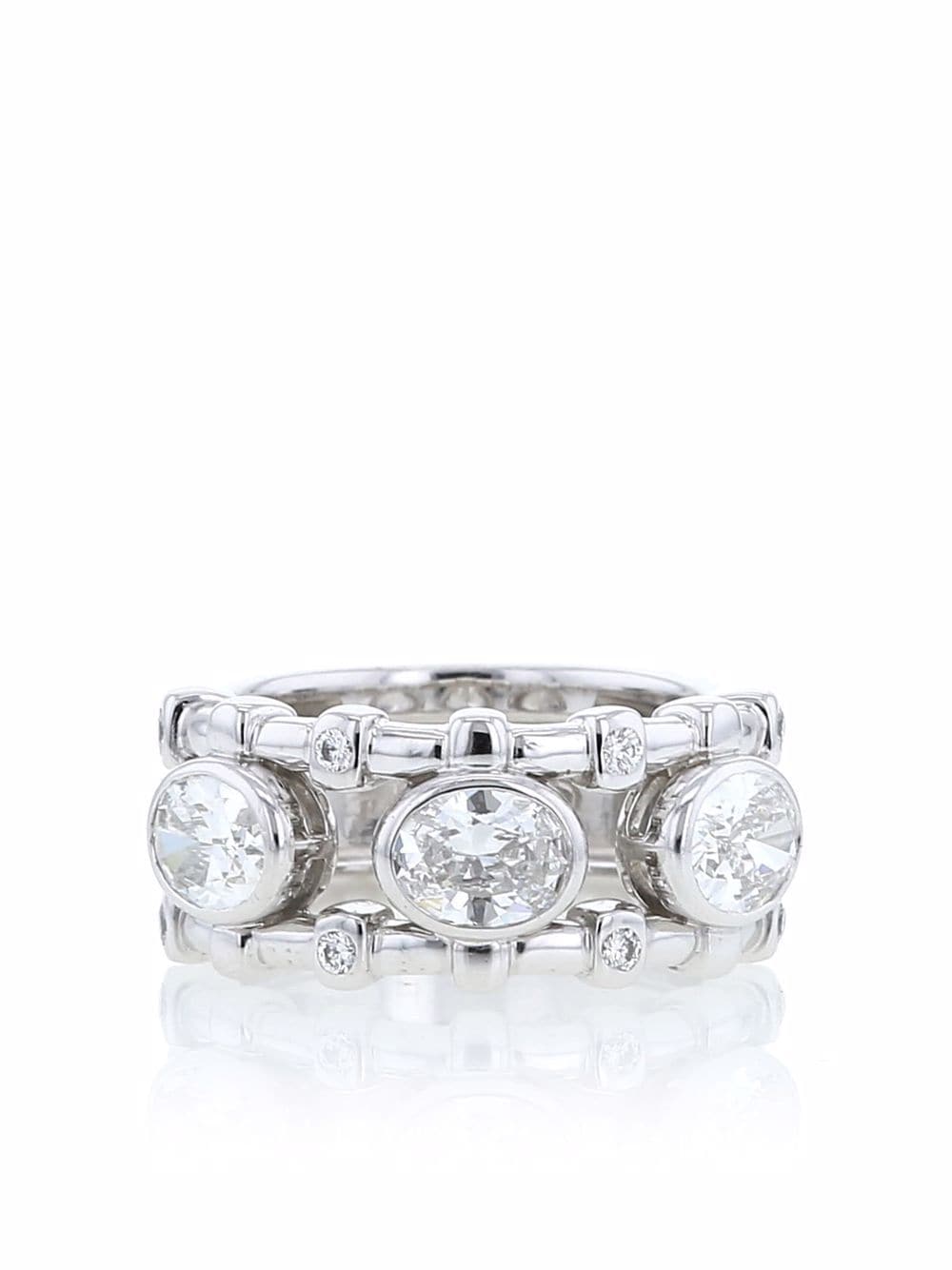фото Christian dior кольцо deux epices из белого золота с бриллиантами
