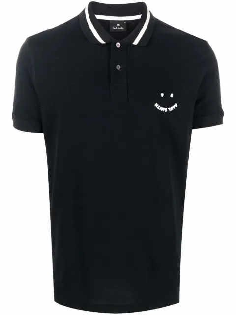 PS Paul Smith Happy logo-print polo shirt