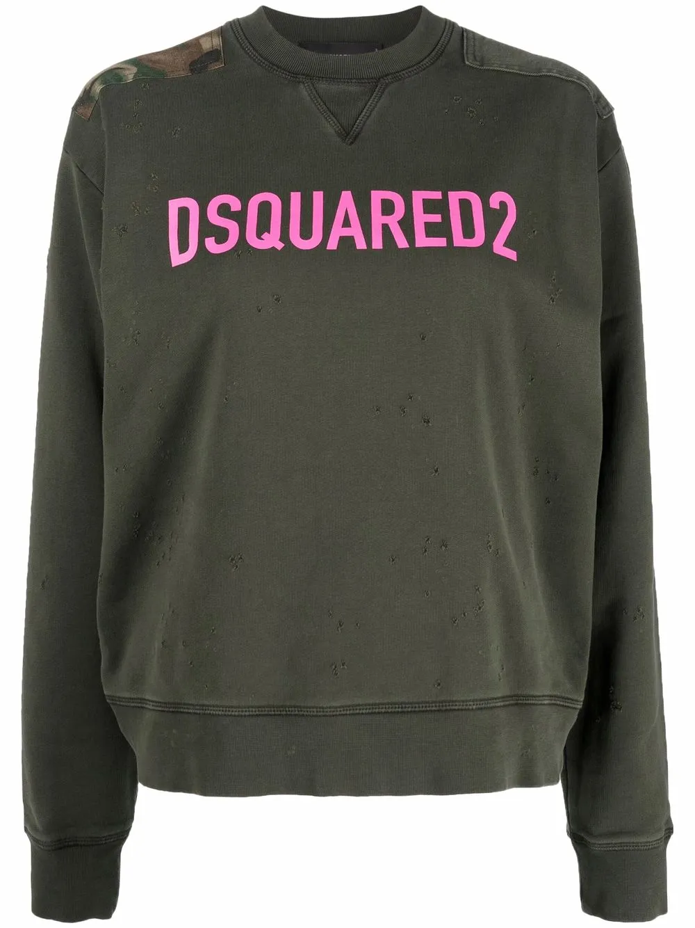 

Dsquared2 sudadera con logo estampado - Verde