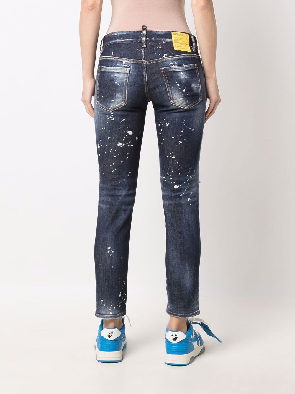 DSQUARED2 distressed straight-leg jeans Women