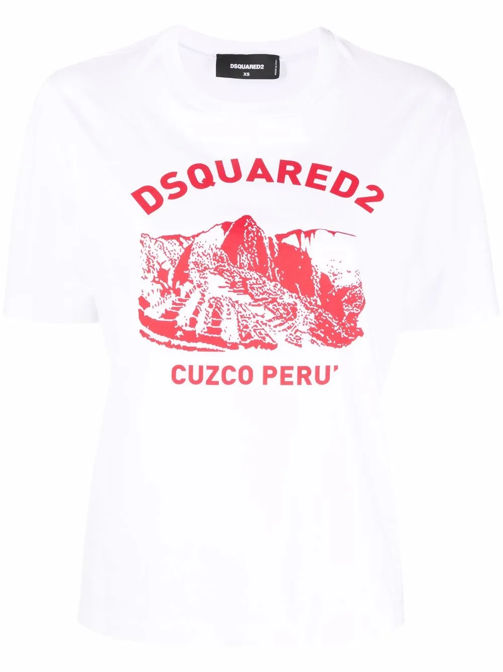 Dsquared2 playera con logo estampado - Blanco