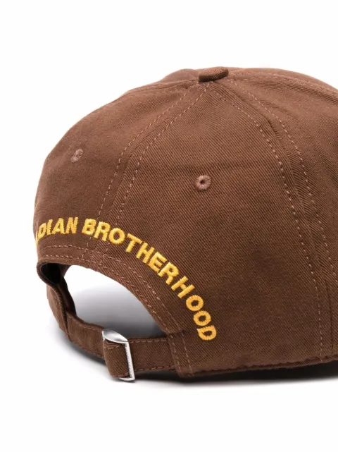 Marrone Cappello da baseball con ricamo Farfetch Uomo Accessori Cappelli e copricapo Fascia 