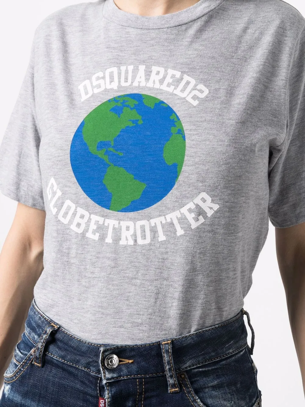 Dsquared2 Logo-print T-shirt In Grey