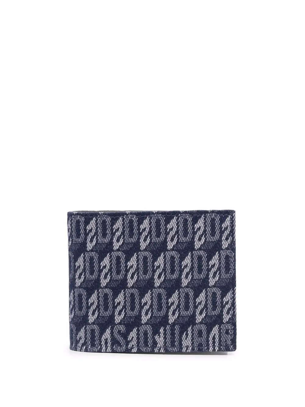 

Dsquared2 denim logo-jacquard wallet - Blue