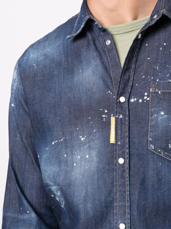 Denim shirt best sale with stars