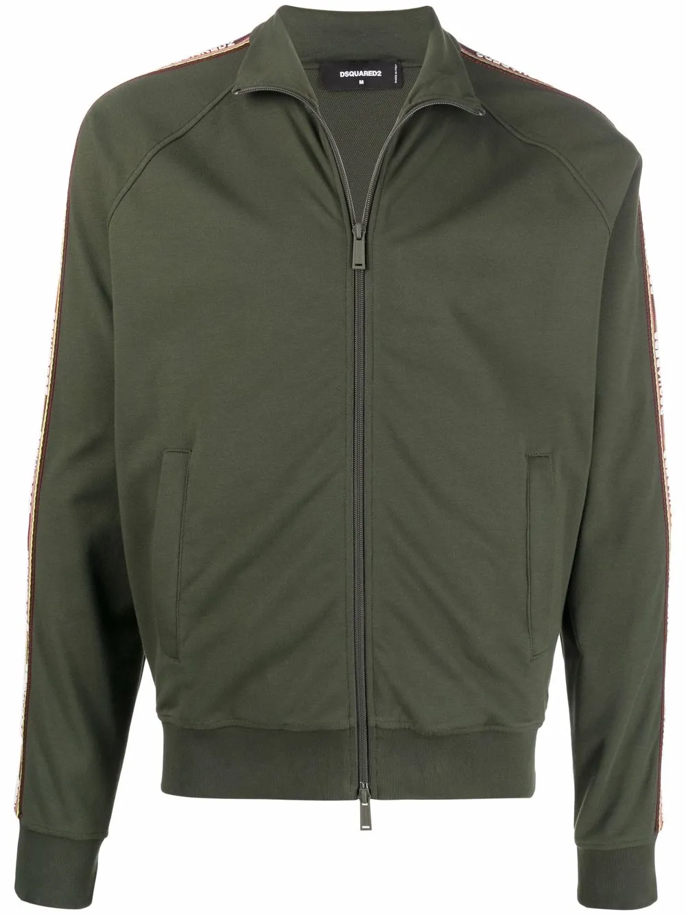 

Dsquared2 logo-trim zipped bomber jacket - Green