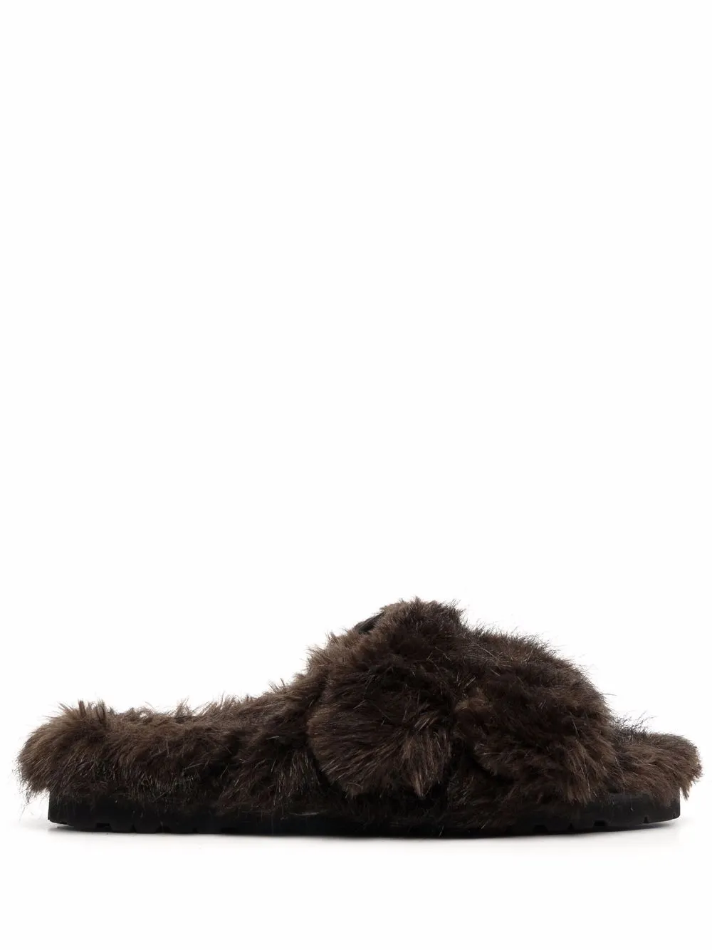 

Dsquared2 faux fur sliders - Brown