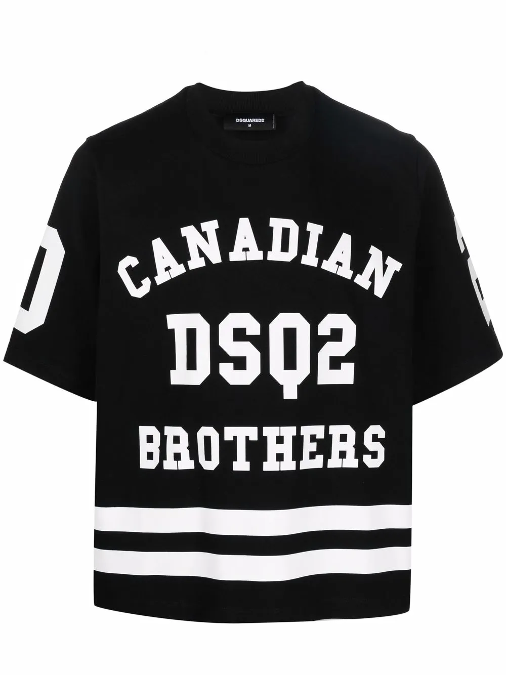 

Dsquared2 playera con logo estampado - Negro