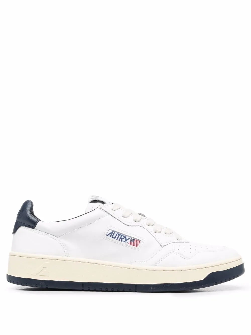 

Autry panelled low-top trainer - White