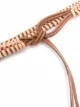 Closed interwoven-design belt