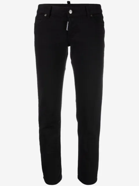 DSQUARED2 pantalones capri con botón