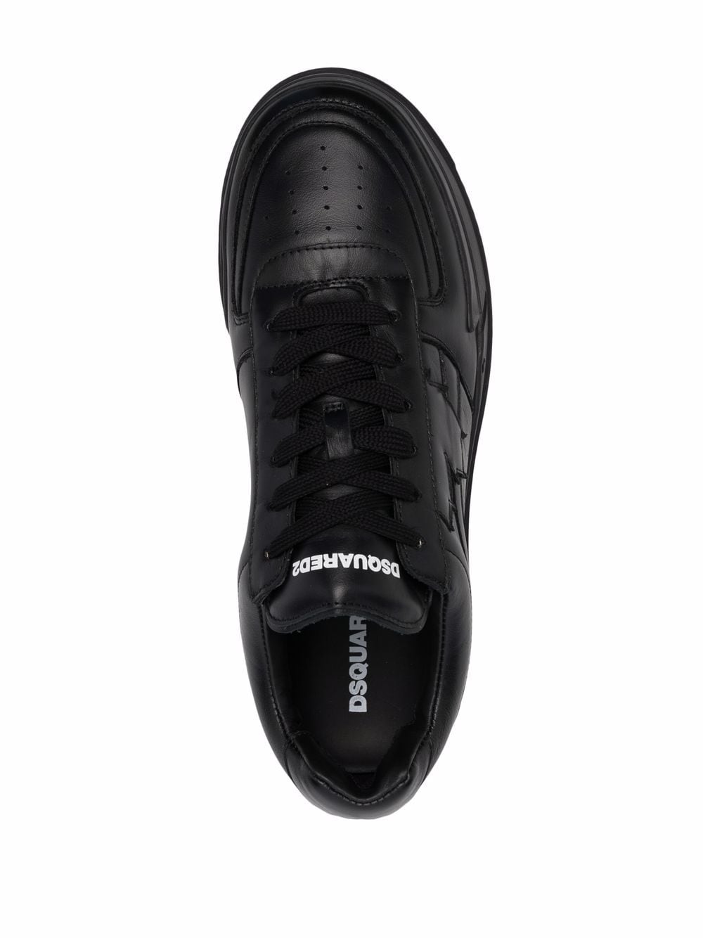 Shop Dsquared2 Logo-print Lace-up Sneakers In Black
