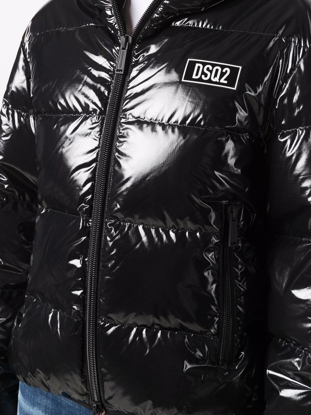 Shop Dsquared2 Feather-down Jacket In Black