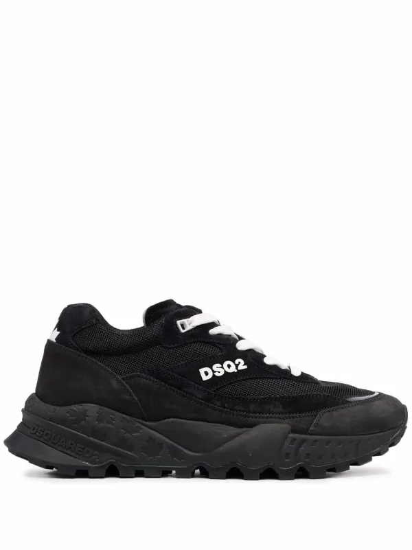 Dsquared2 logo-print Panelled Sneakers - Black