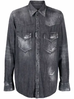 Ralph Lauren RRL デニム ウエスタンシャツ | ブルー | FARFETCH JP