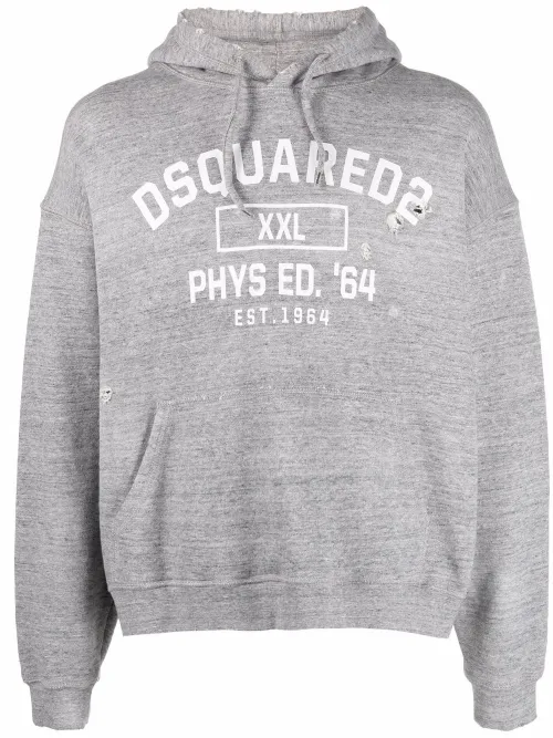 Hoodie à effet usé - DSQUARED2 - Modalova