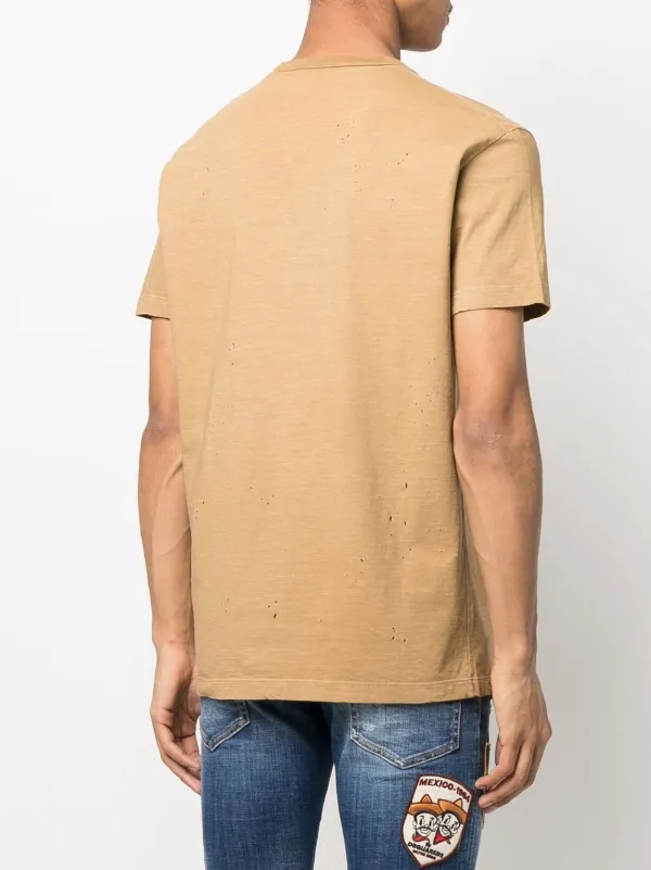 DSQUARED2 logo-print short-sleeve T-shirt | Neutrals | FARFETCH