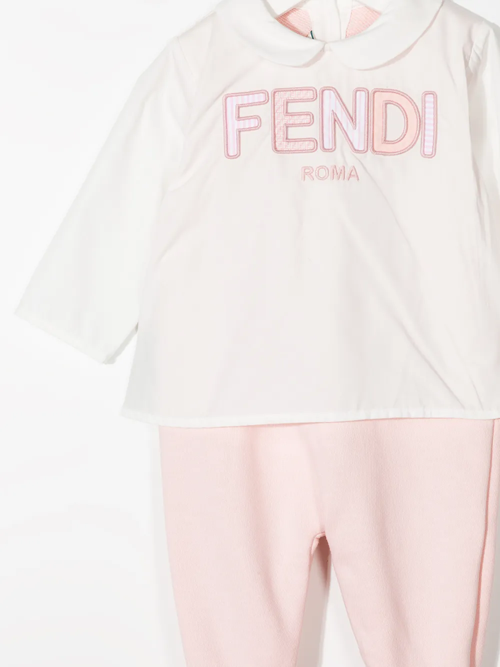 Fendi Kids Babypakje set met logoprint Wit