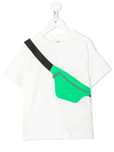 Fendi Kids belt-bag print T-shirt