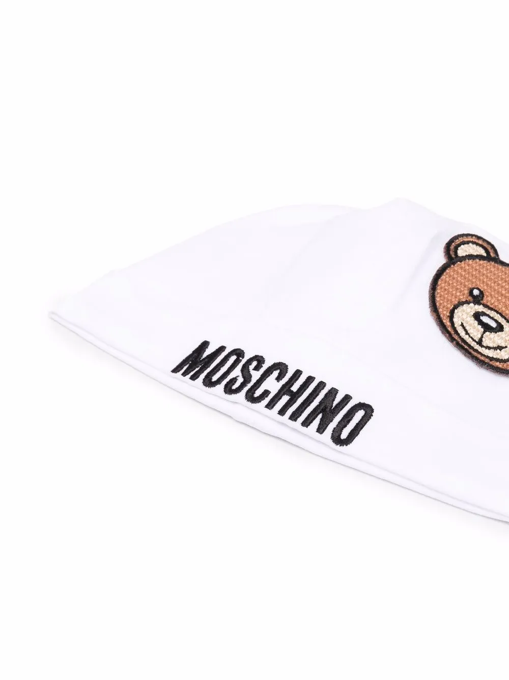 фото Moschino kids шапка бини с нашивкой teddy bear