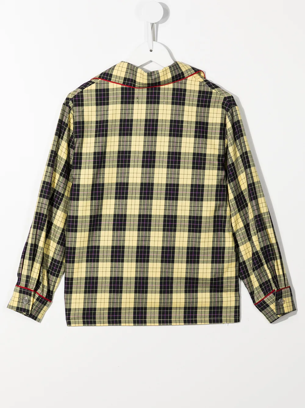 Natasha Zinko Kids Geruit shirt - Geel