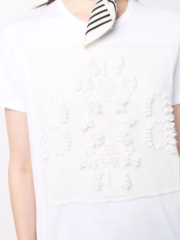 エンブロイダリーロゴＴシャツ　カシミヤ　BARRIE エンブロイダリーロゴTシャツ カシミヤ BARRIE Barrie Bロゴ T
