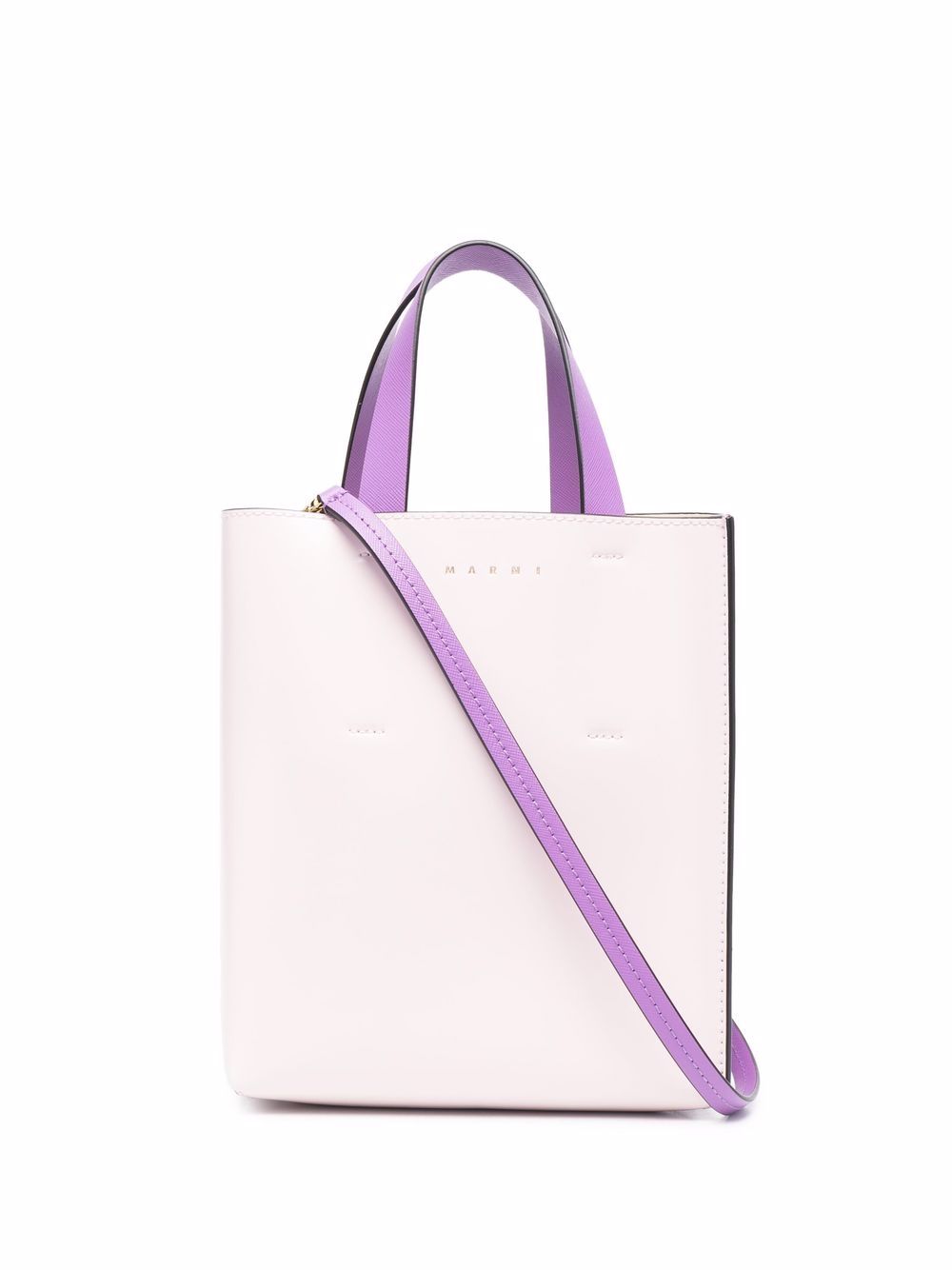 

Marni tote con diseño color block - Rosado