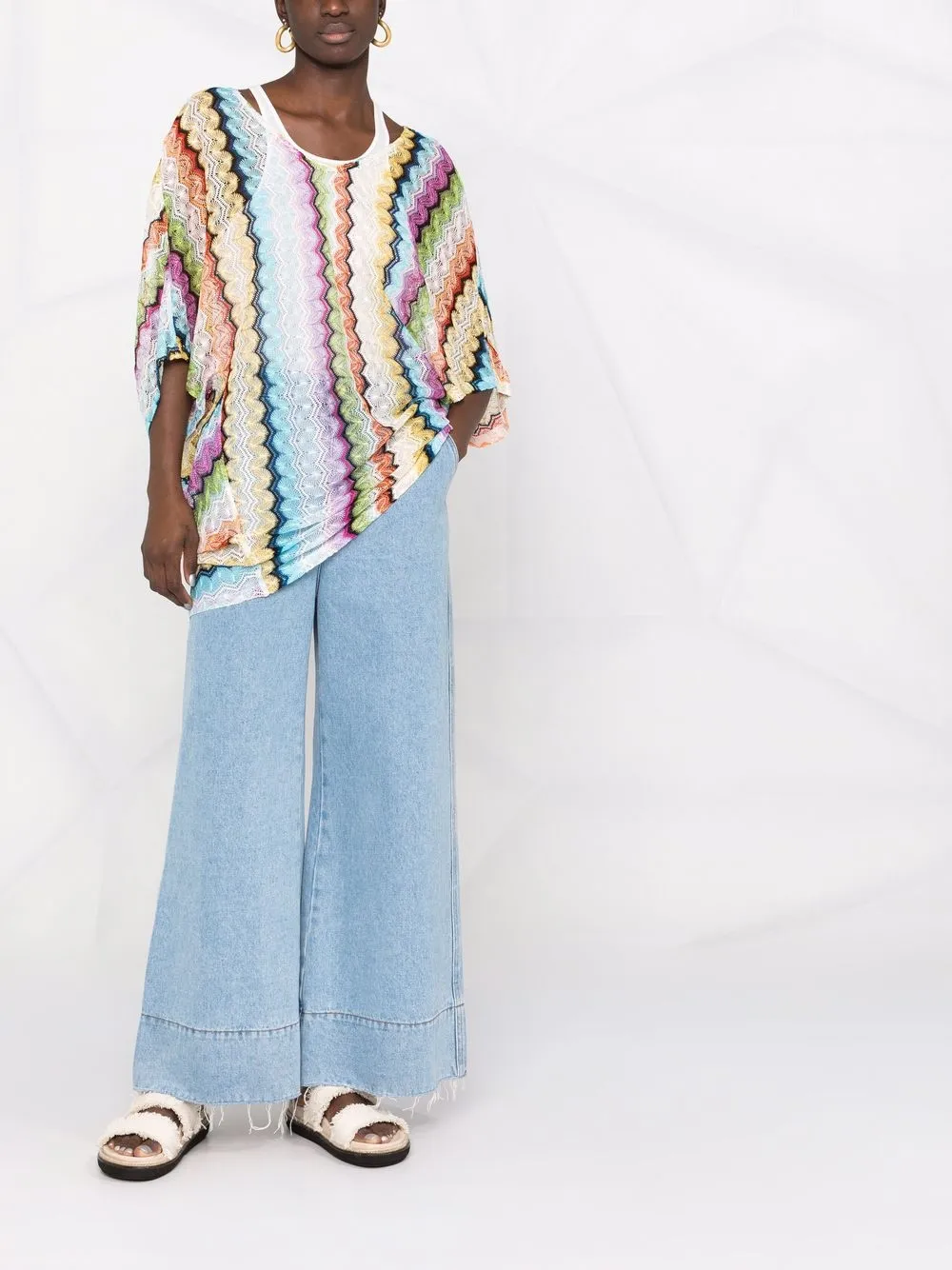 Missoni Geweven top - Groen