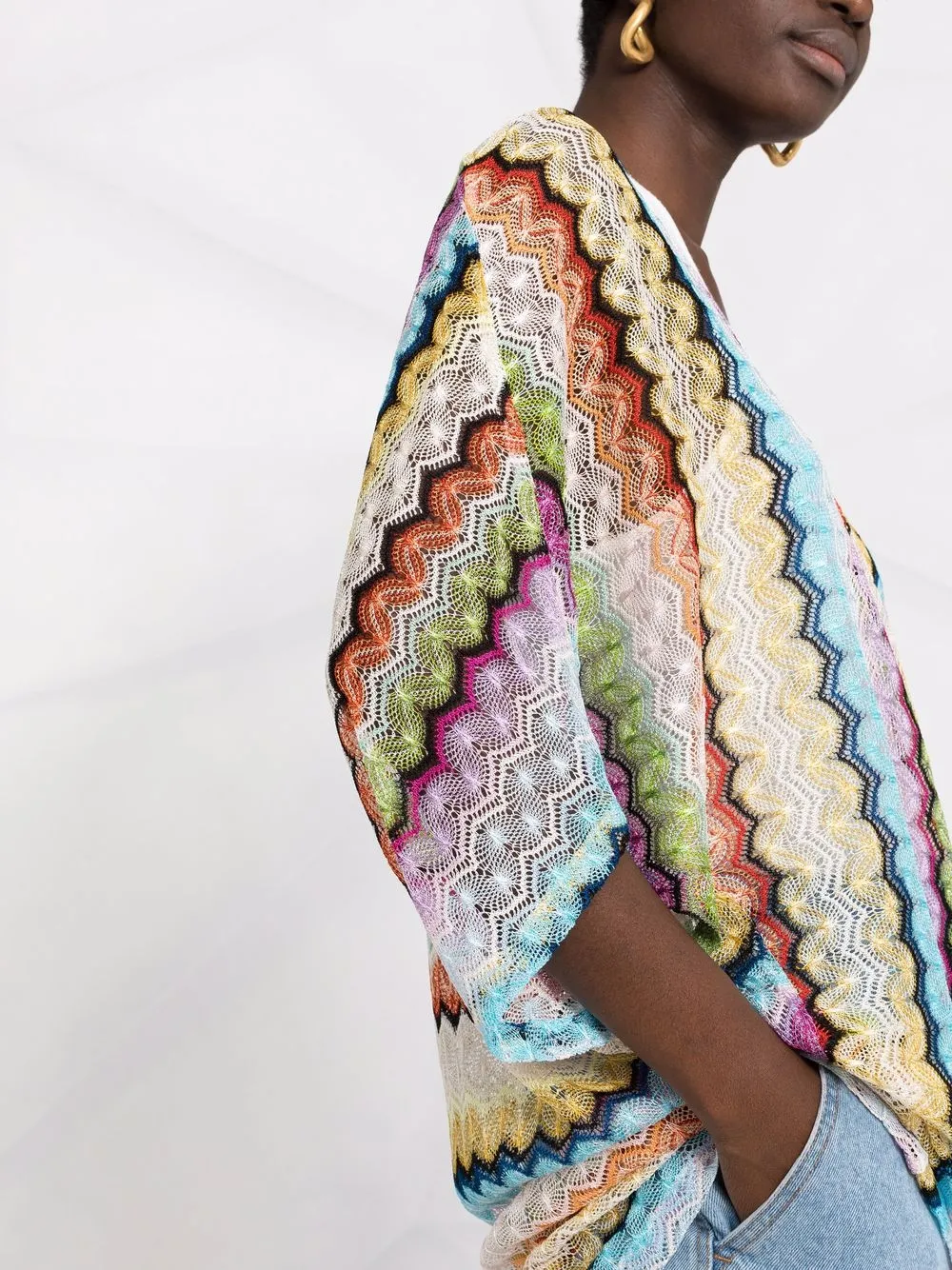 фото Missoni топ с узором зигзаг