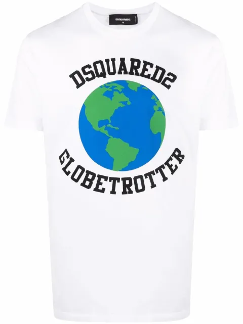 DSQUARED2 Globetrotter logo-print T-shirt