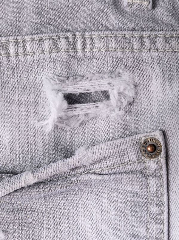 grey distressed jeans