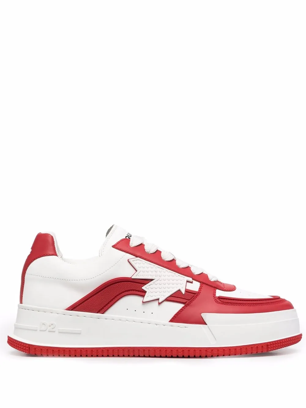 

Dsquared2 tenis bajos con parche del logo - Blanco