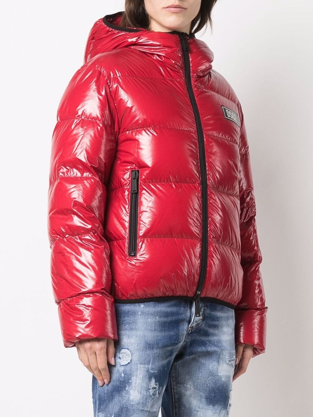 Shop Dsquared2 Feather-down Jacket In Red