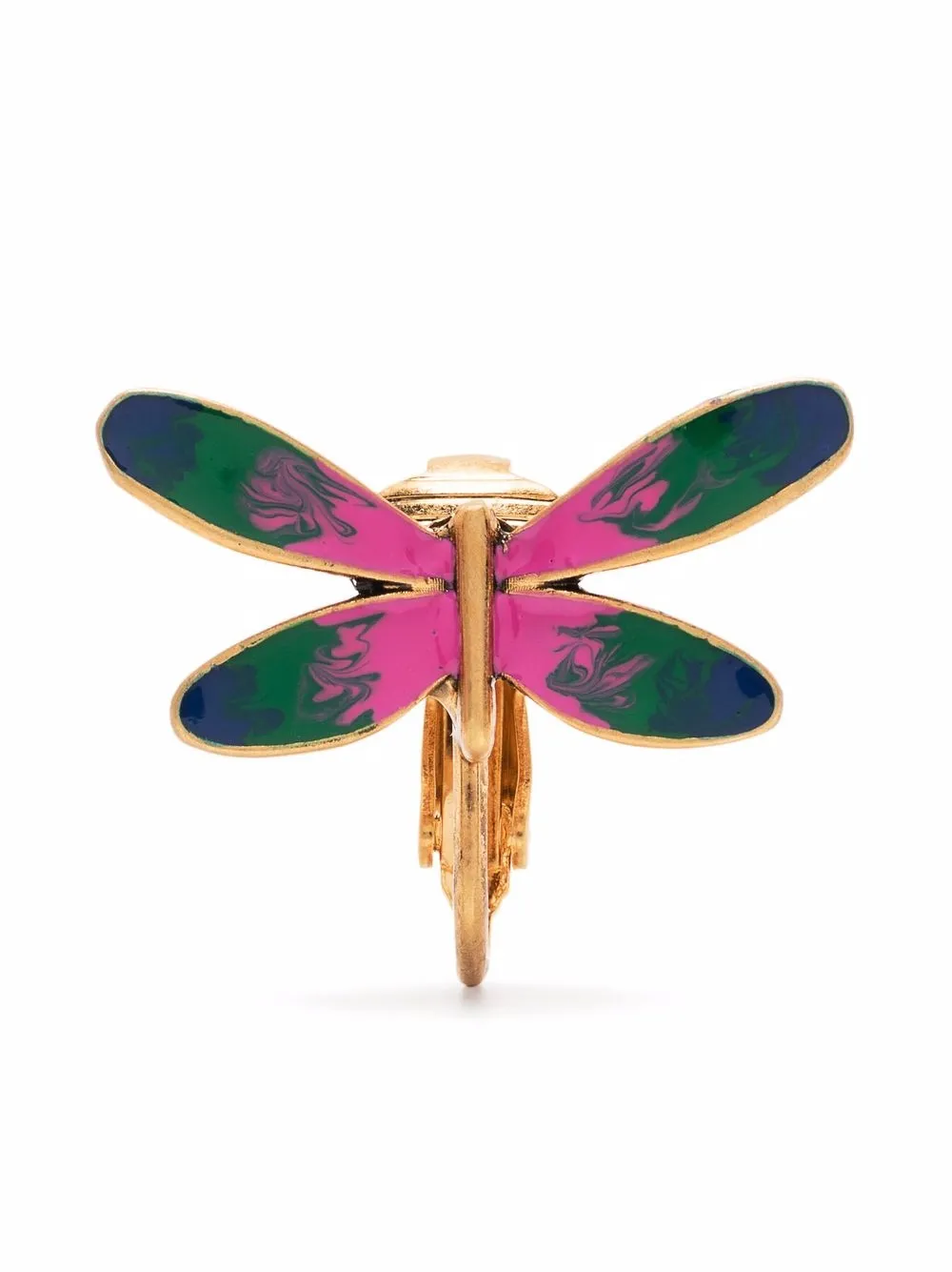 

Dsquared2 brass-blend dragonfly earring - Gold