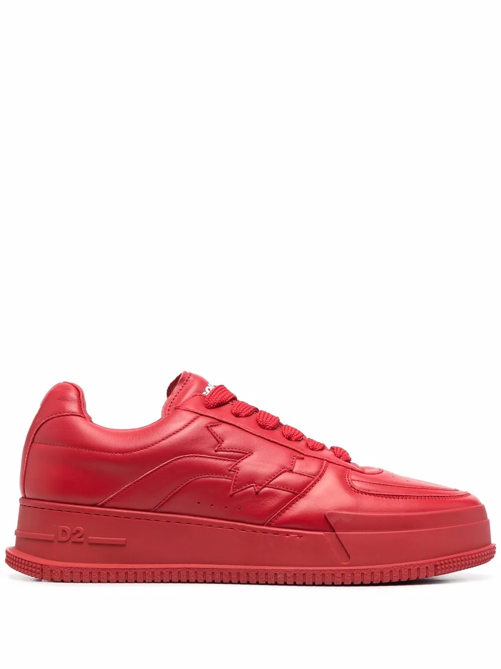 

Dsquared2 tenis con logo estampado - Rojo